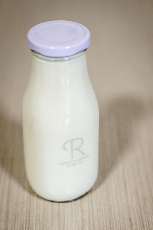 Jar bottle of fresh milk